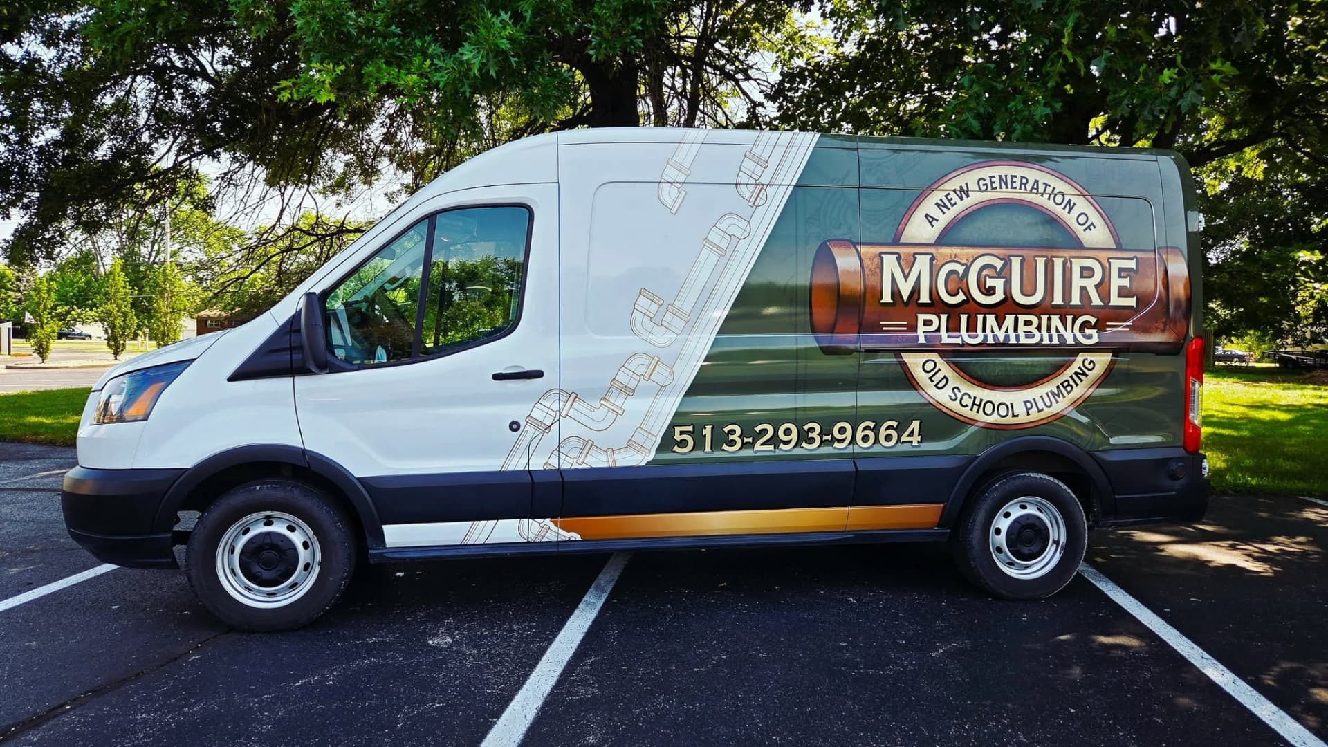 McGuire Plumbing service van, Cincinnati Tri-State